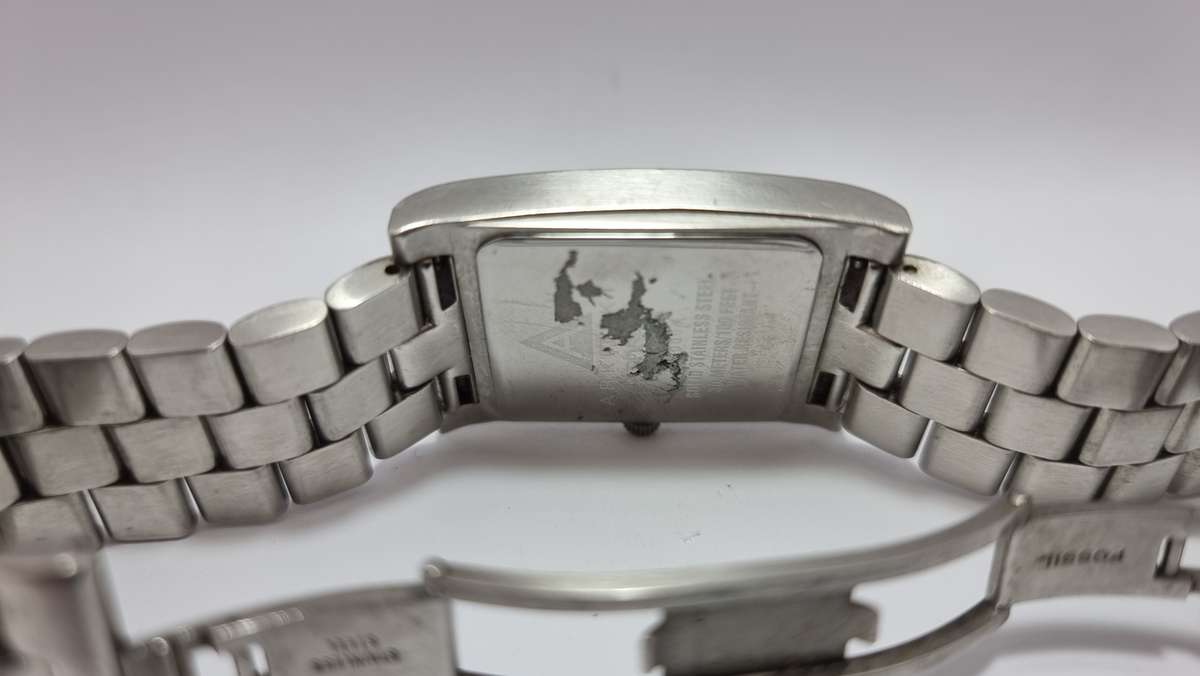 Fossil Arkitekt Steel quartz date (for parts/repair)