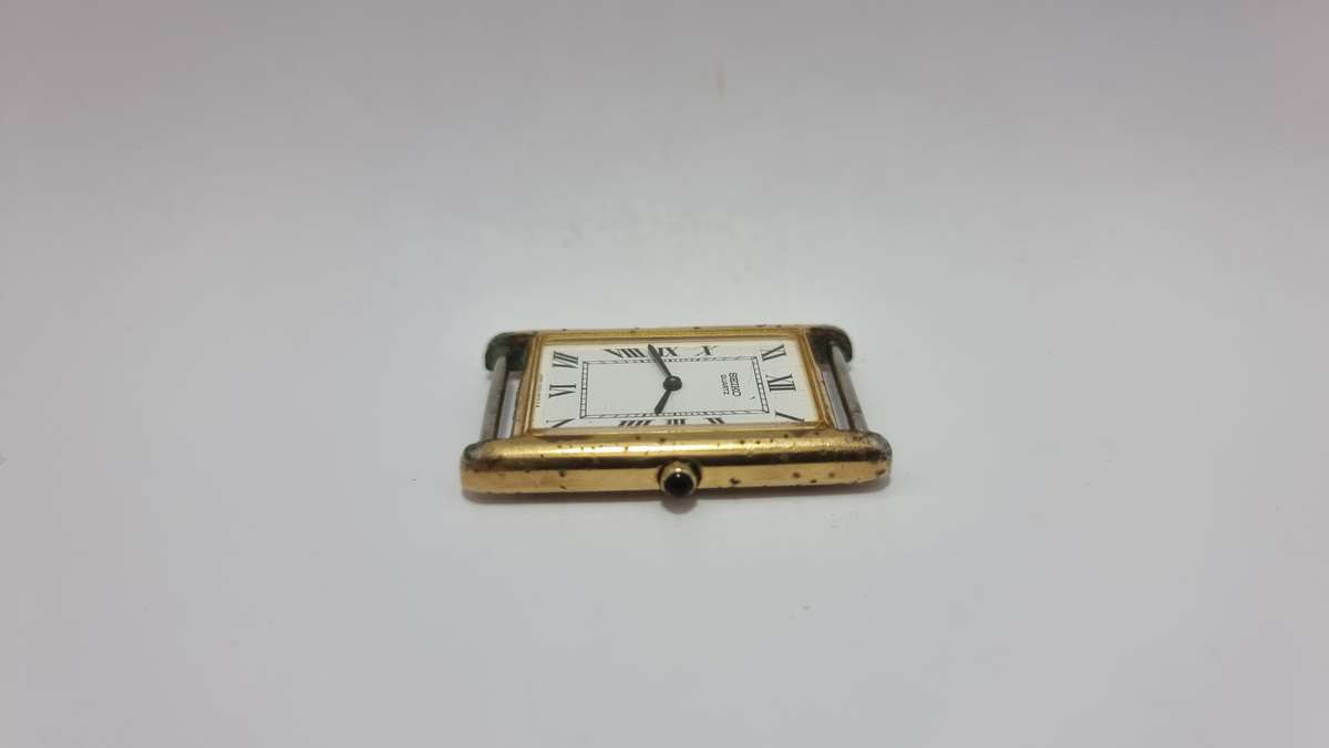 Seiko tank gold tone (for parts/repair)