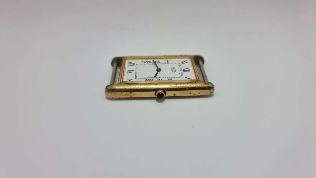 Seiko tank gold tone (for parts/repair)