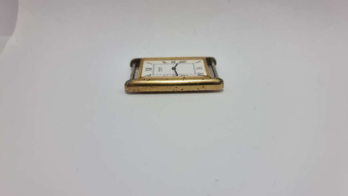 Seiko tank gold tone (for parts/repair)