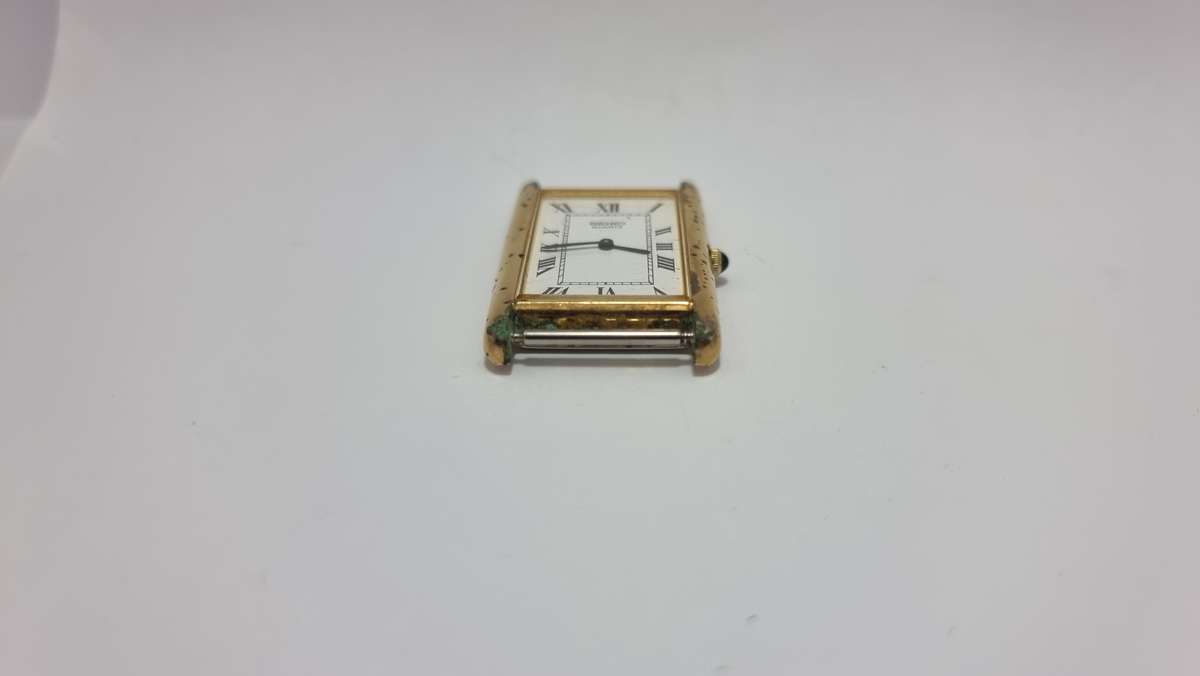 Seiko tank gold tone (for parts/repair)