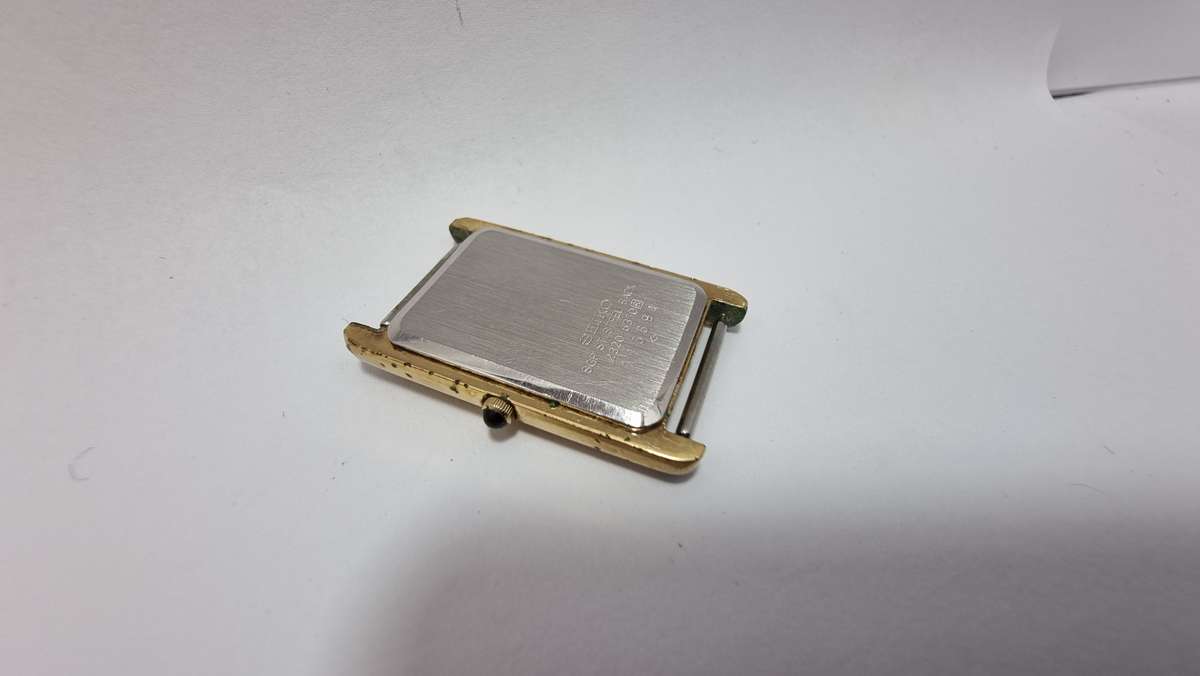 Seiko tank gold tone (for parts/repair)