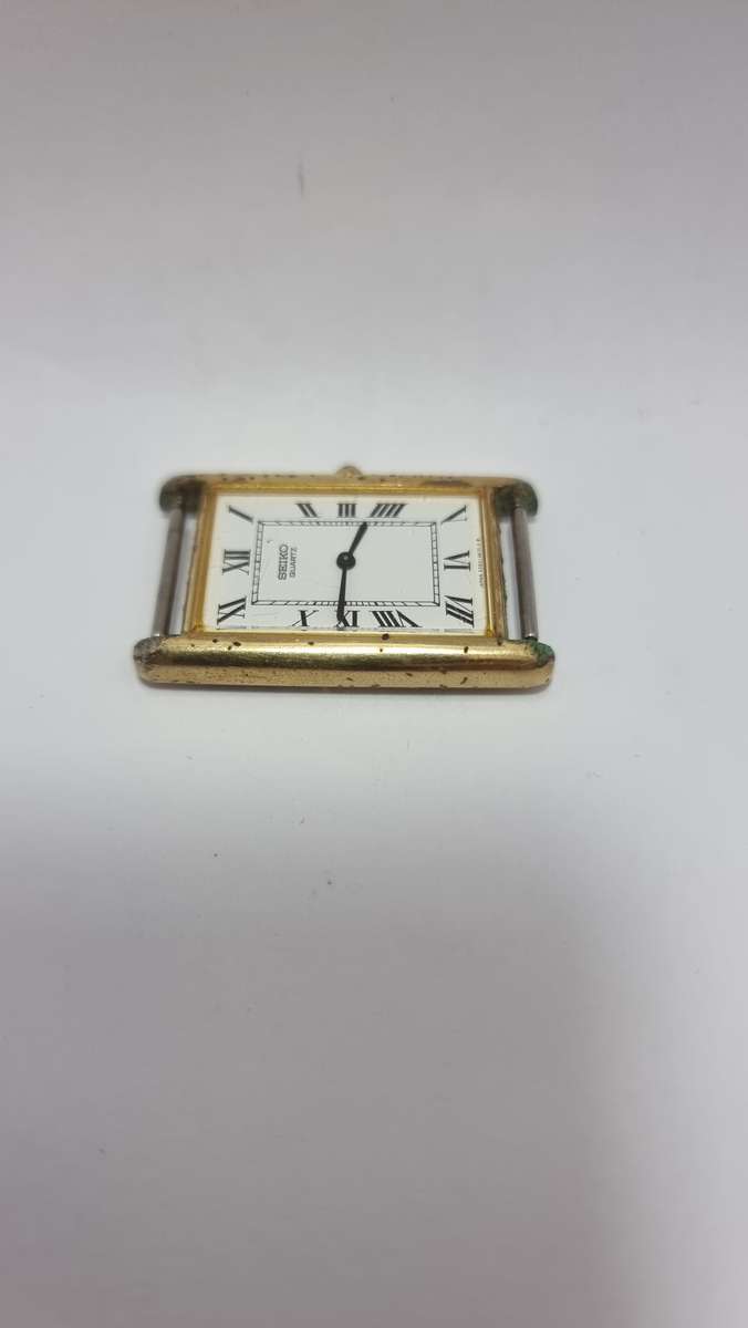 Seiko tank gold tone (for parts/repair)