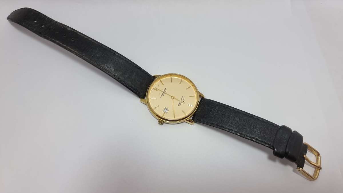 Louis Anders gold plated quartz watch (for parts/repair)