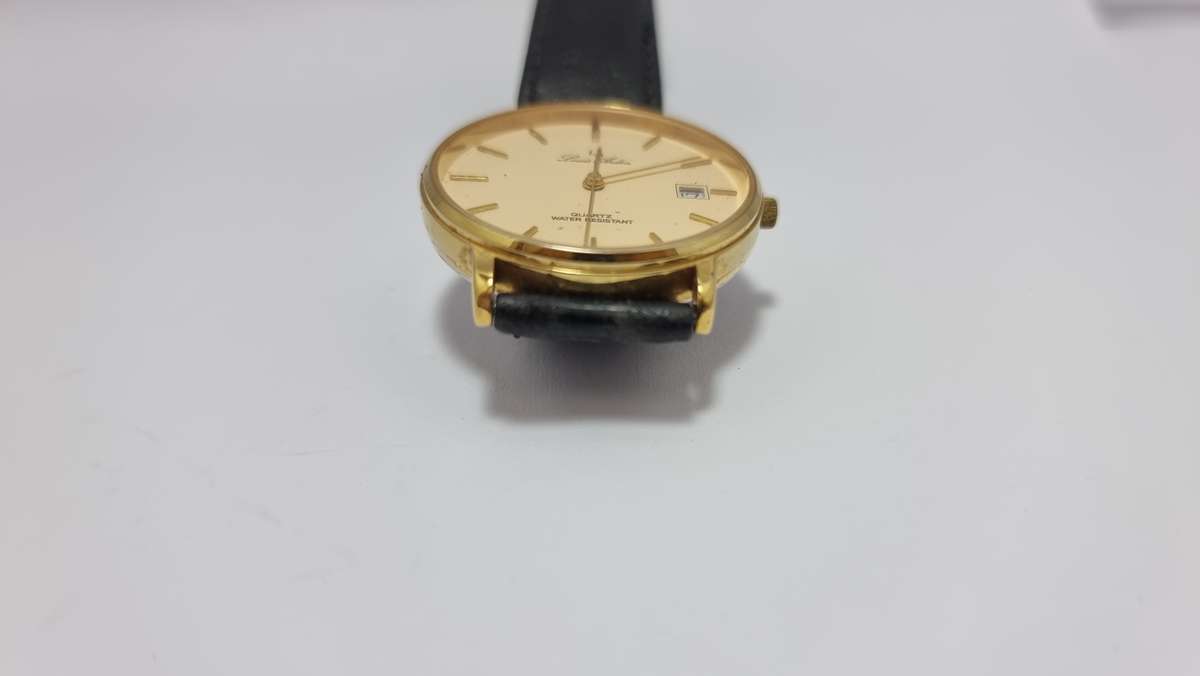 Louis Anders gold plated quartz watch (for parts/repair)