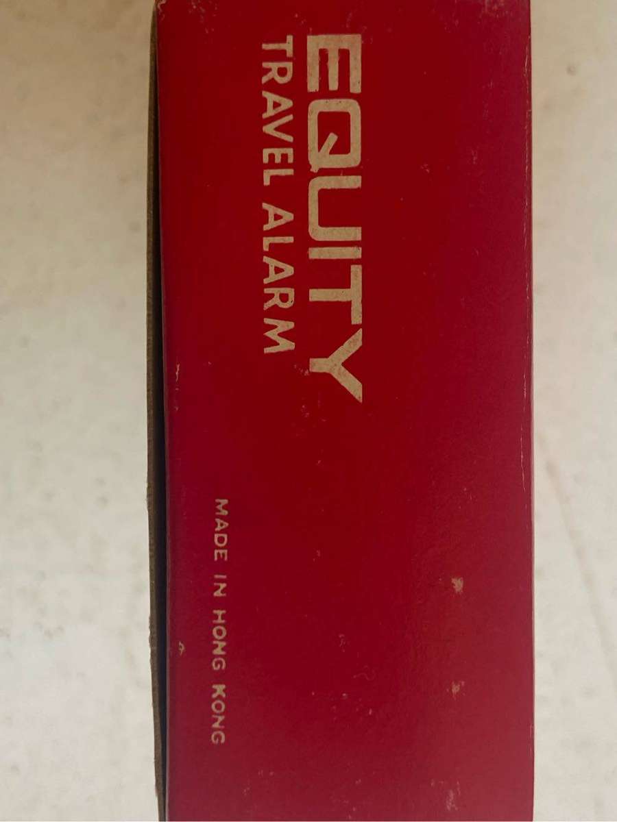 Equity Hong Kong Wind up Travel Alarm Clock Brand New - Working
