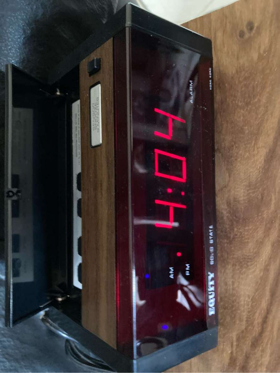 Vintage Electronic Alarm Clock new old stock Equity Hong Kong