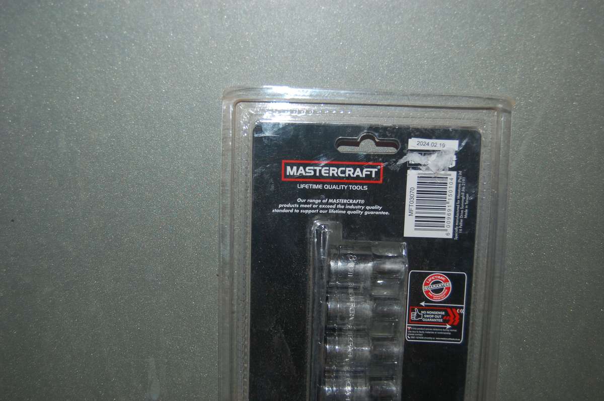 MASTERCRAFT RANGE OF 1/2 INCH SOCKET SPANNERS RANGE 8MM TO 32MM