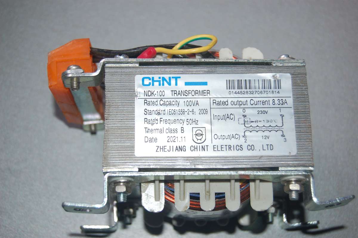 TRANSFORMER 220VOLT TO 12 VOLT RATED OUTPUT 8.3 AMPS