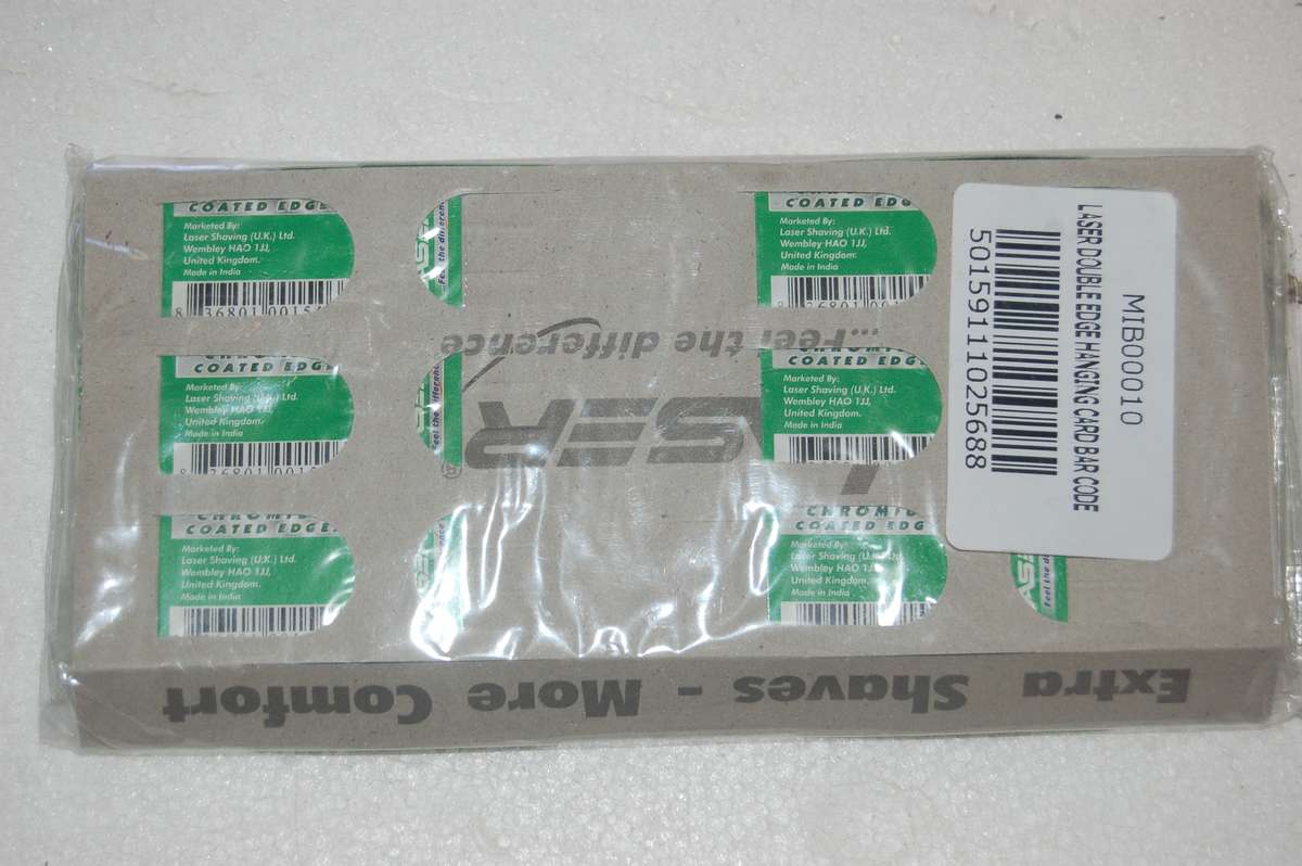 LASER QUALITY RAZOR BLADES PACKED 200 PIECES PER PACK, 5 PACKS FOR SALE