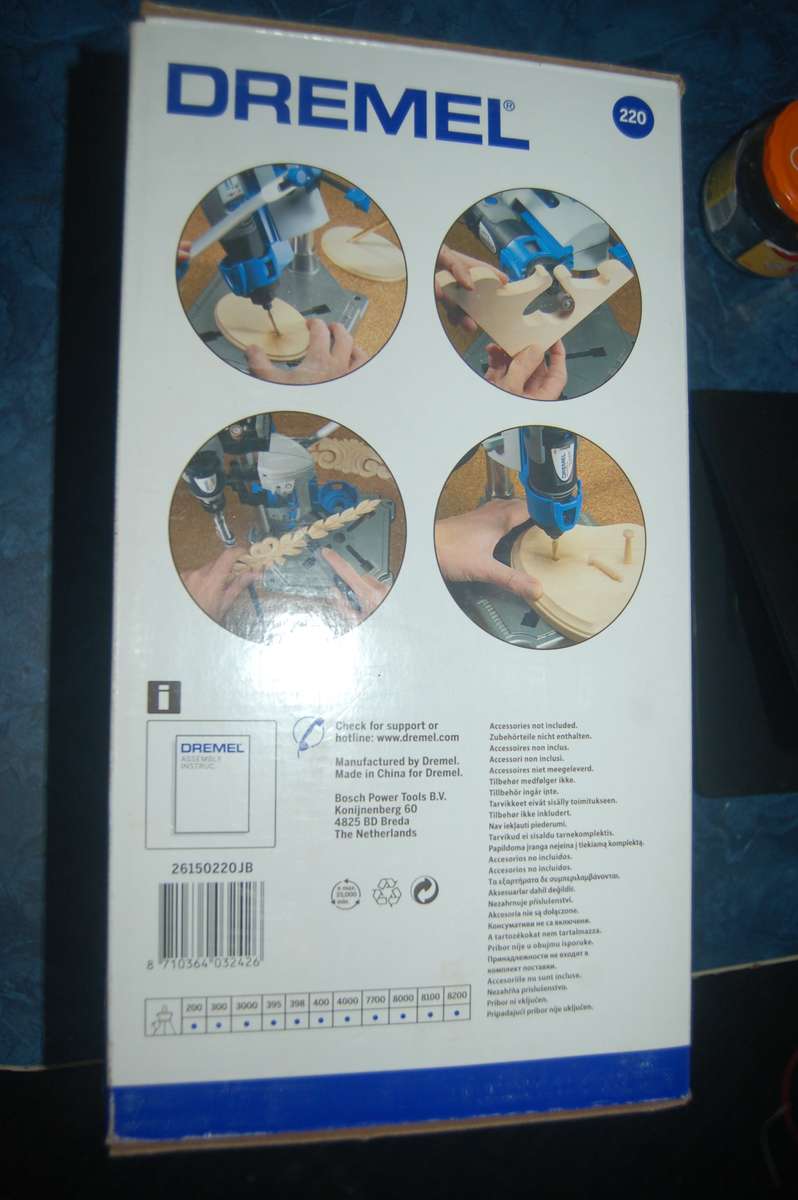 DREMEL 220 WORKSTATION DRILL PRESS EXCELLENT CONDITION IN ORIGINAL BOX