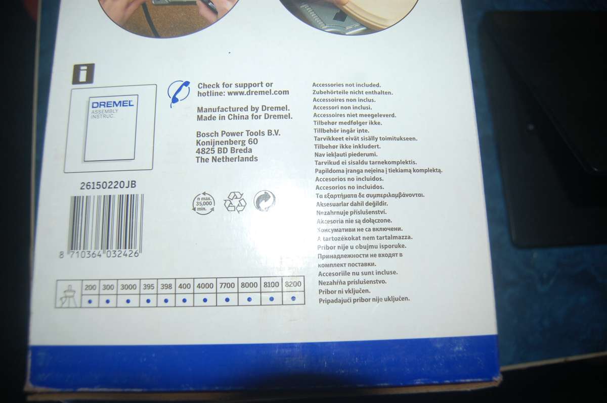 DREMEL 220 WORKSTATION DRILL PRESS EXCELLENT CONDITION IN ORIGINAL BOX