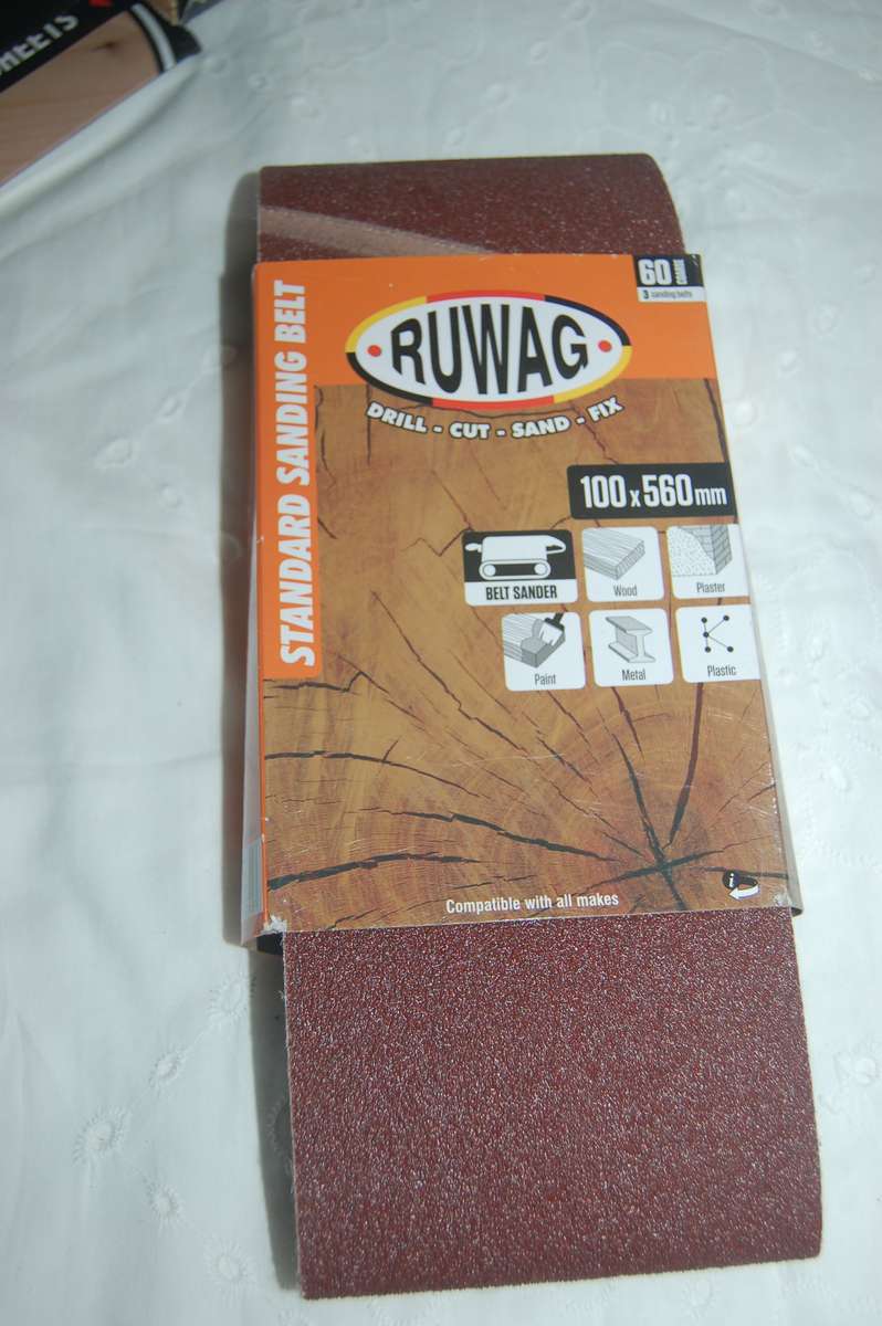 RUWAG BRAND SANDING BELTS FOR SIZE BELT SANDER SIZE 100MM X 560MM GRIT 60 3 BELTS IN THE PACK