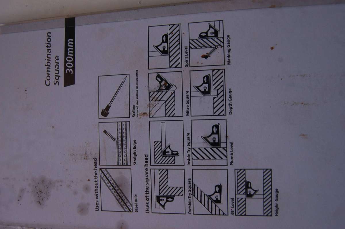 300 MM COMBINATION SQUARE
