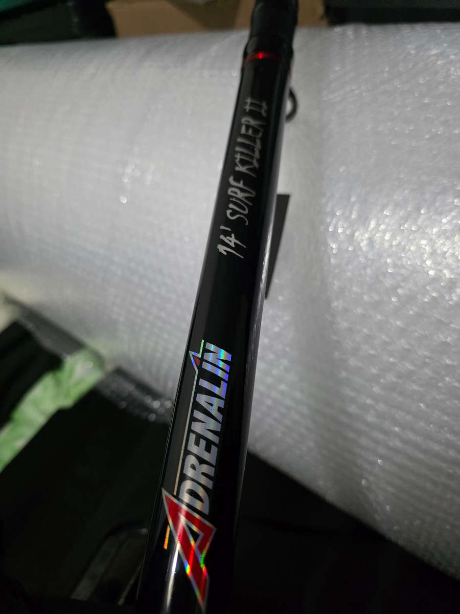 DIAWA SWEEPFIRE + ADRENALINE SURF KILLER +SCARY BAG