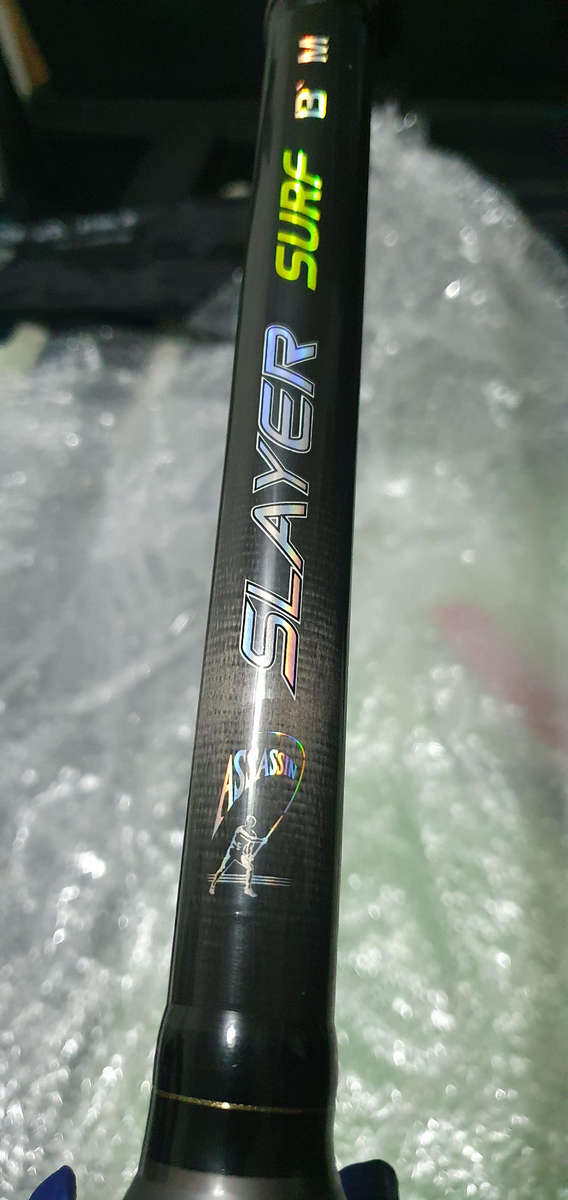 Okuma blue carbon +okuma wave power + assassin rod