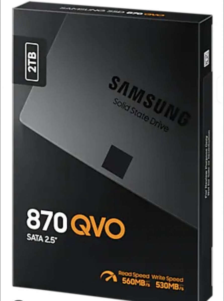 Samsung 2TB + 250 gb WD solid state drive