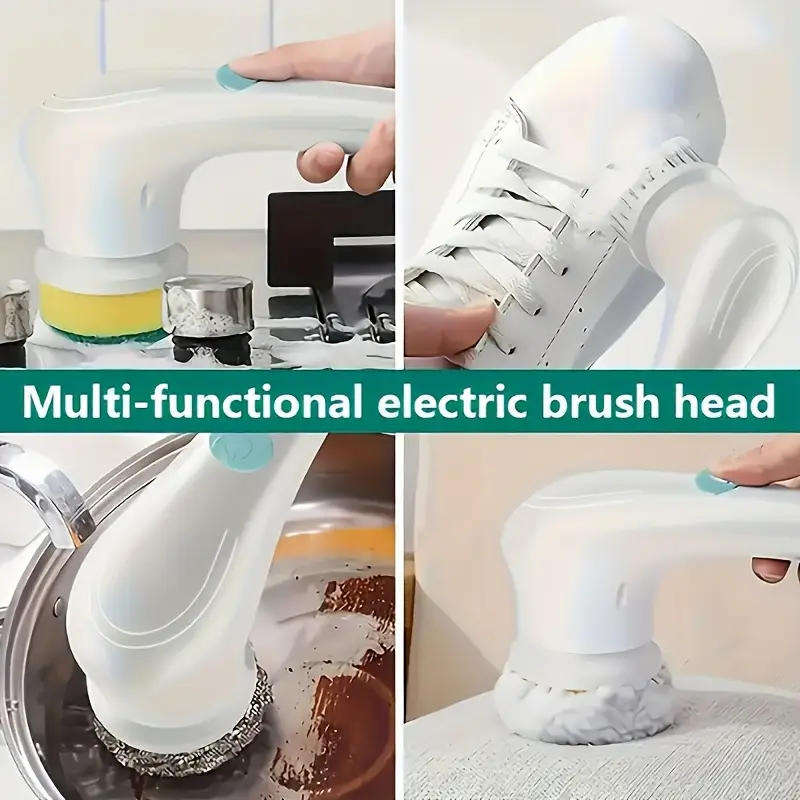 Electrical Cordless Spin Cleaning Brush 5 in 1 Multipurpose
