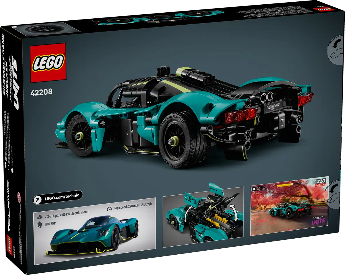 LEGO® Technic Aston Martin Valkyrie Supercar (42208) | 707 Pieces | Brand New