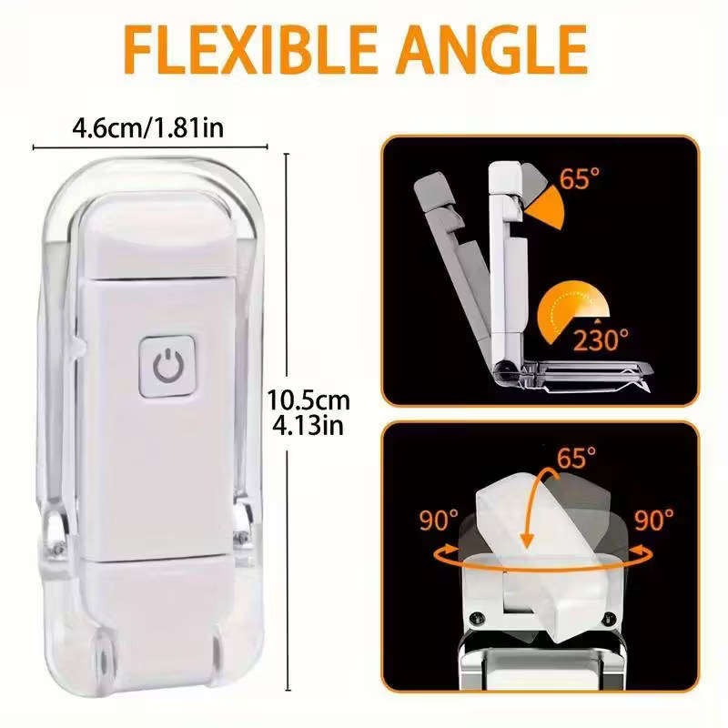FlexiGlow Mini USB Rechargeable Reading Light  Bright, Bendable & Perfect for Night Reading!