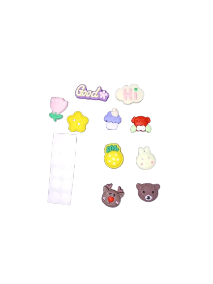 10PC Mixed 3D Self-Adhesive Phone Decoration Stickers