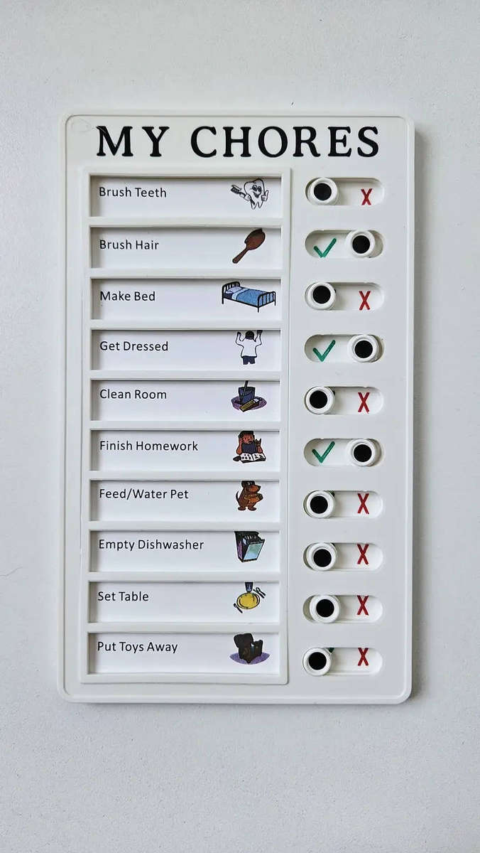 Chore & To-Do List Board  Reusable Adult Task Chart and RV Checklist