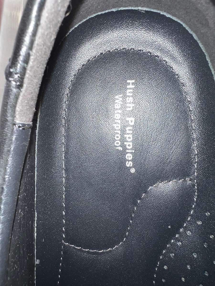 Hush Puppies Black Leather shoes