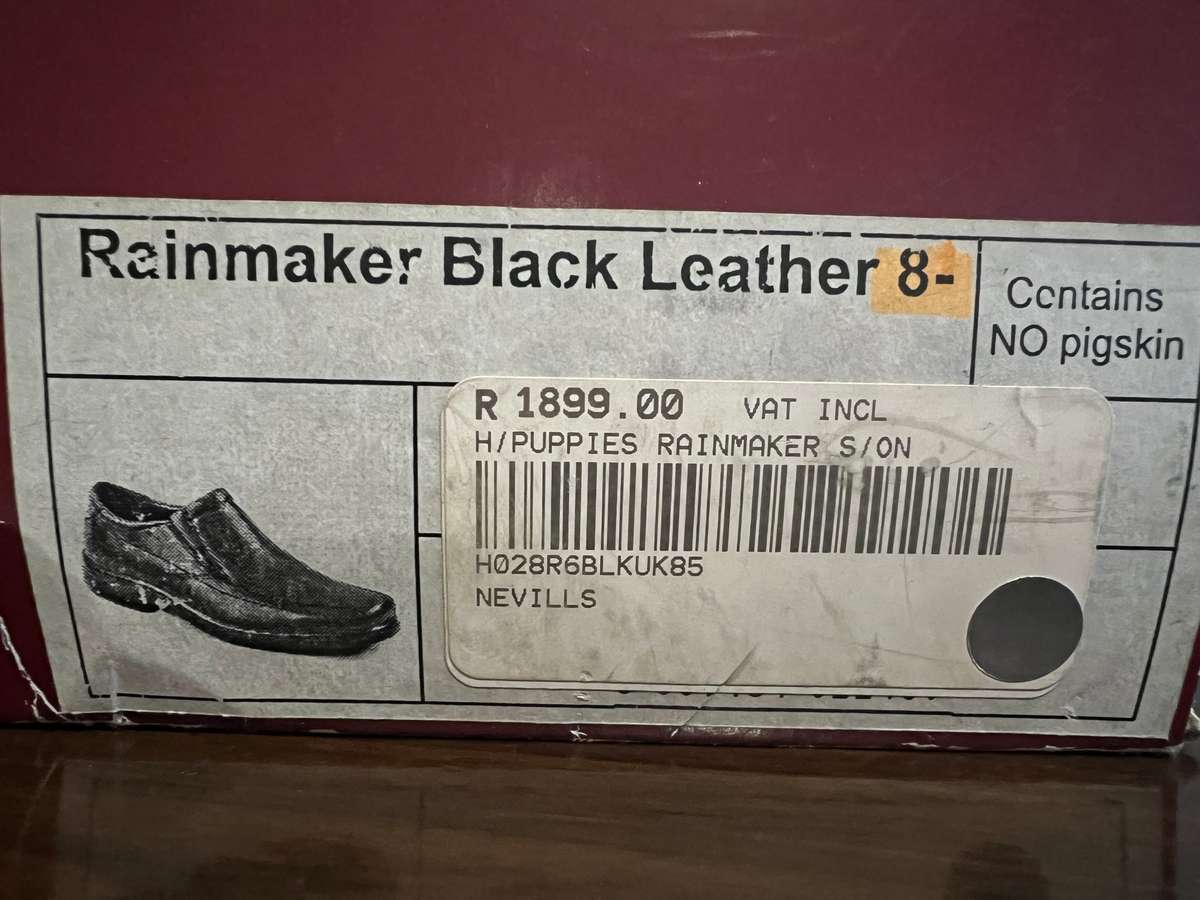 Hush Puppies Black Leather shoes