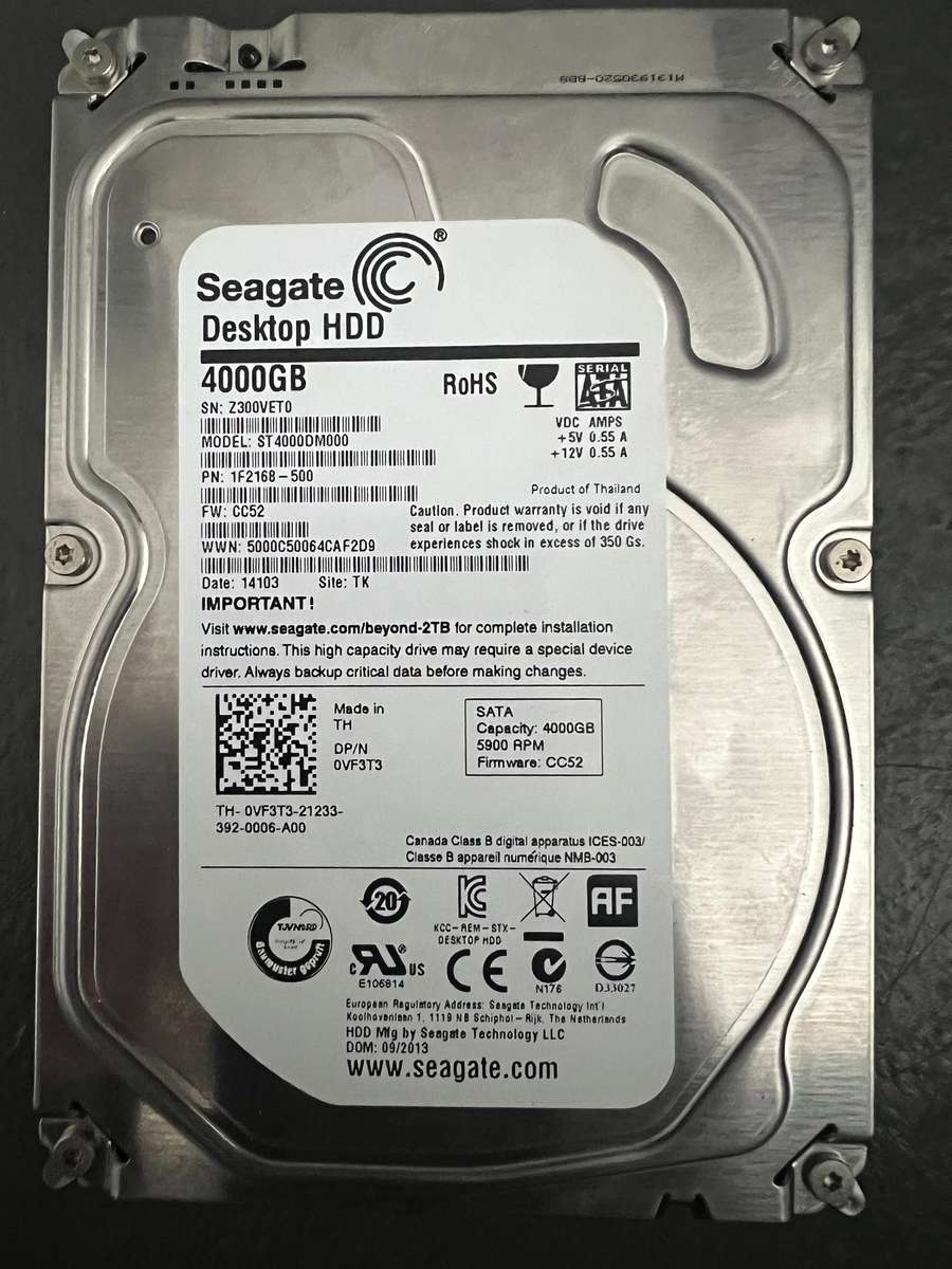 Seagate Desktop 4000GB HDD