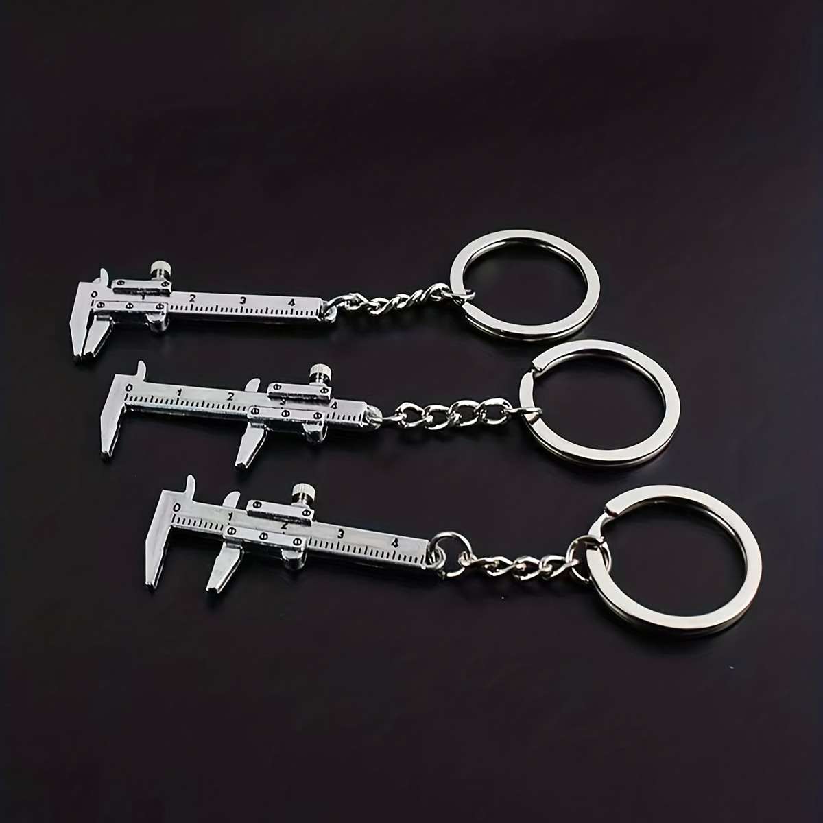 1 Piece Mini Pocket Vernier Caliper Accurate 0-40mm Measuring Tool With Keychain