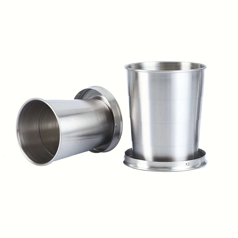 Irish Coffee Stainless Steel Folding Cup Set Portable Travel Camping Tea Cup Environmentally Frien