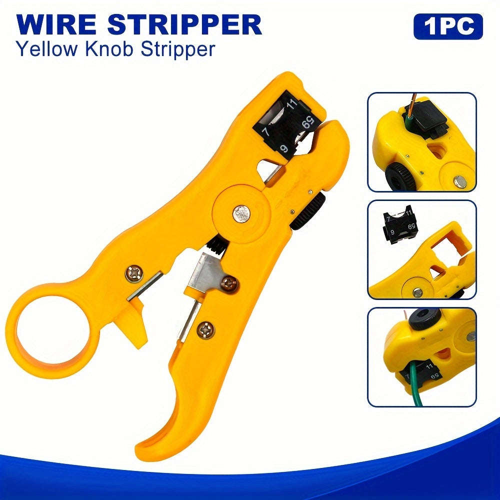 1pc Multi-Functional Electric Stripping Knife Pliers Tool Coaxial Cable Wire Cutter Striper For Utp