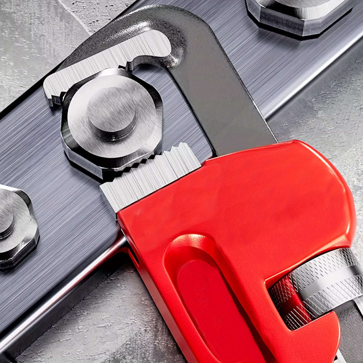 Heavy Duty Adjustable Straight Pipe Wrench Set - 8"/10"/12" Multi-Purpose Pipe Wrench With Heat-Trea