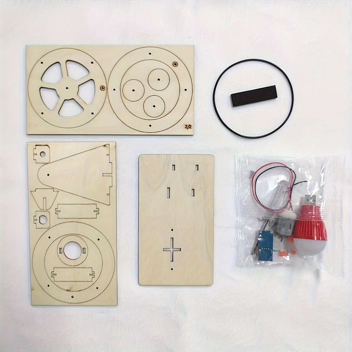 1pc Creative Science Generator Kit - Learn The Principles Of Wind Power Generation, Diy Handmade Equ