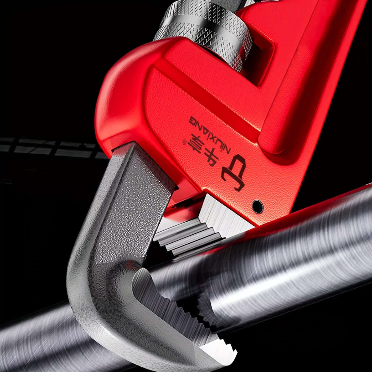 Heavy Duty Adjustable Straight Pipe Wrench Set - 8"/10"/12" Multi-Purpose Pipe Wrench With Heat-Trea