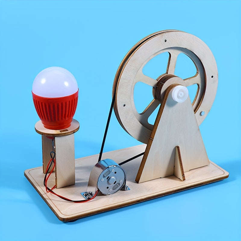 1pc Creative Science Generator Kit - Learn The Principles Of Wind Power Generation, Diy Handmade Equ