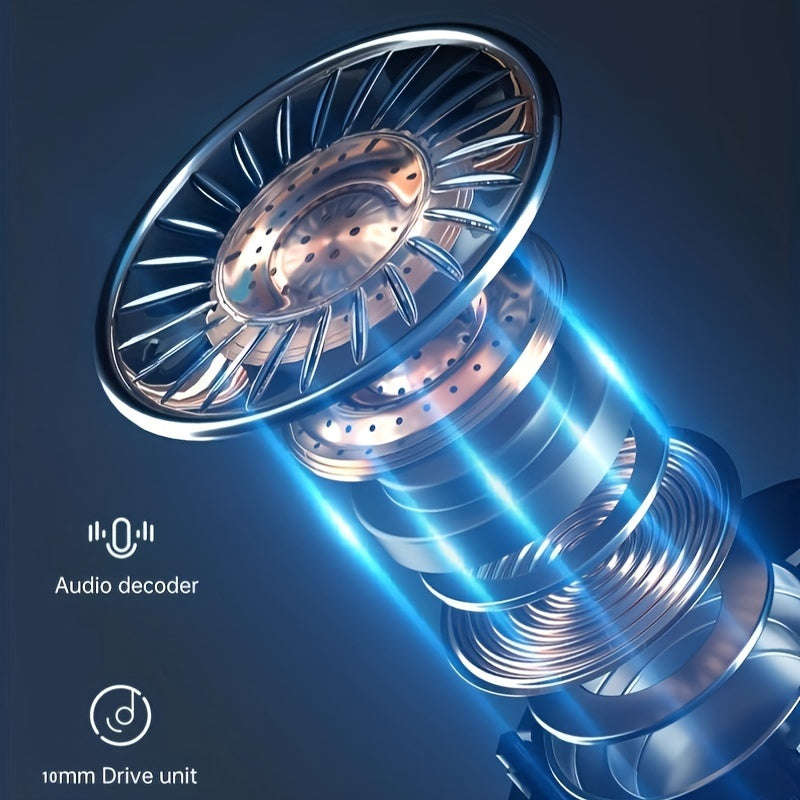 Wireless earbuds, sports earphones with emergency charging box, LED power display, built-in micropho