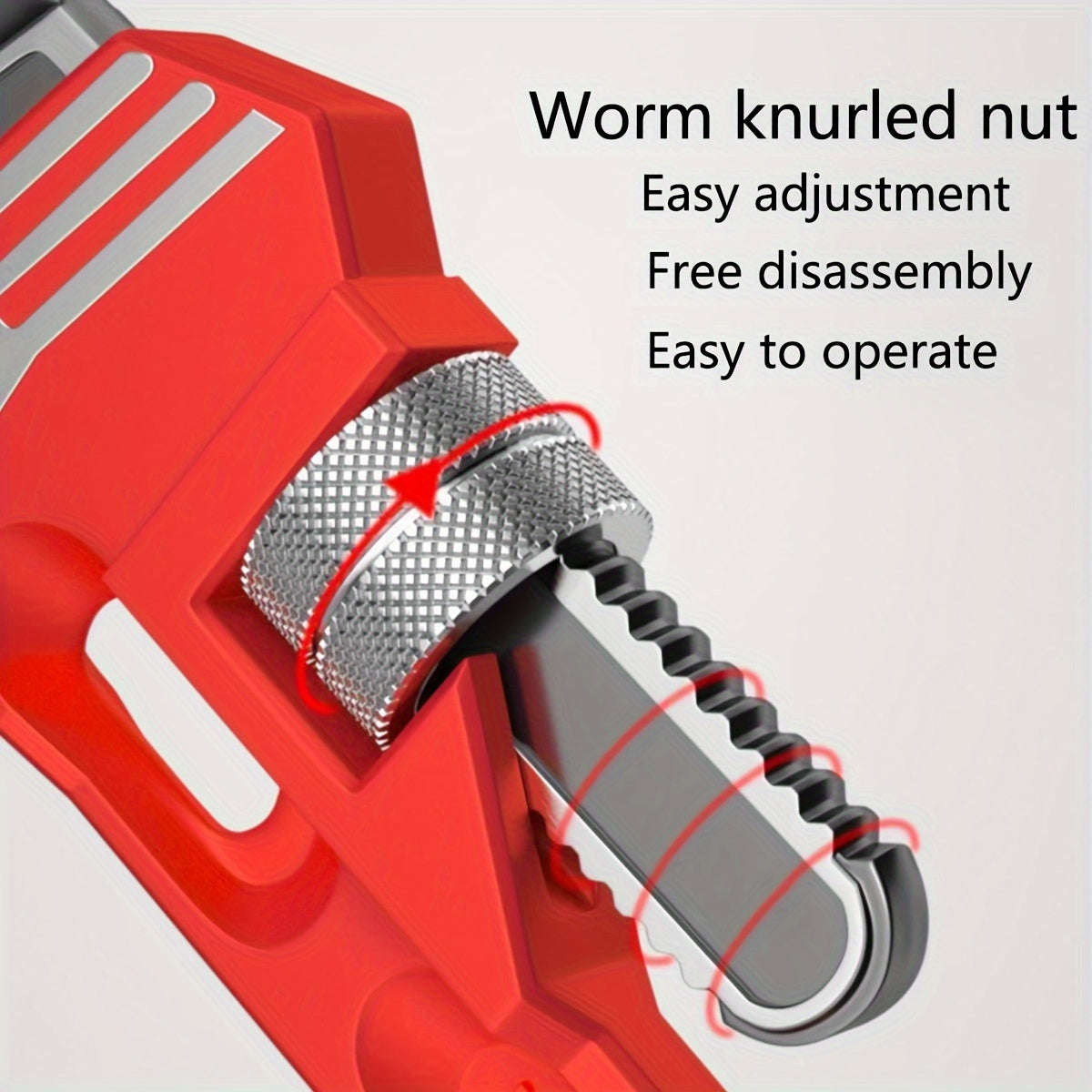 Heavy Duty Adjustable Straight Pipe Wrench Set - 8"/10"/12" Multi-Purpose Pipe Wrench With Heat-Trea