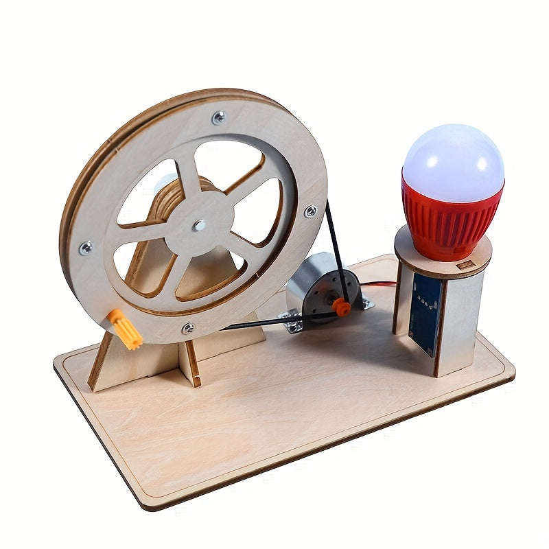 1pc Creative Science Generator Kit - Learn The Principles Of Wind Power Generation, Diy Handmade Equ