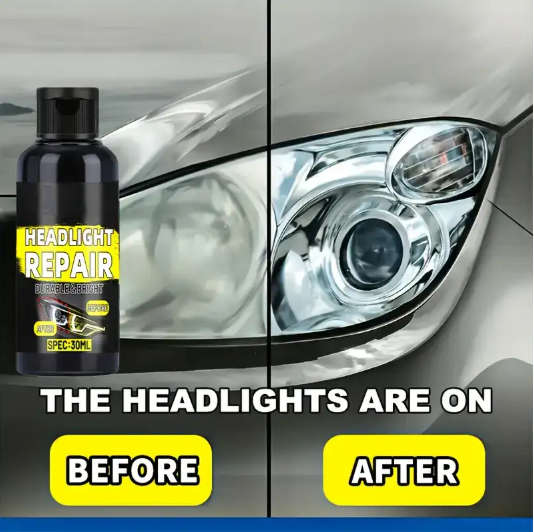 Headlight Restore and Protect Cream Removes Yellowing