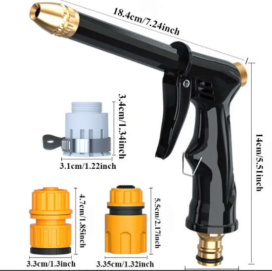 1Pc High Pressure Car Wash Nozzle Water Gun Set