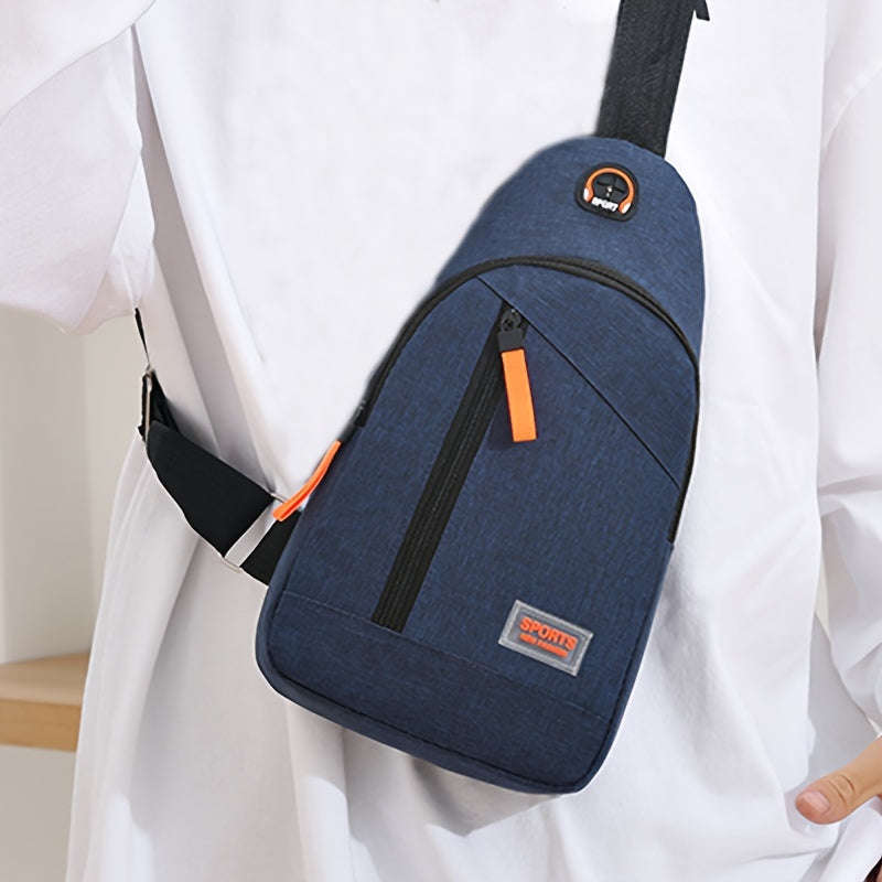 New style chest bag men's fashion trend front line large capacity single back messenger casual men's