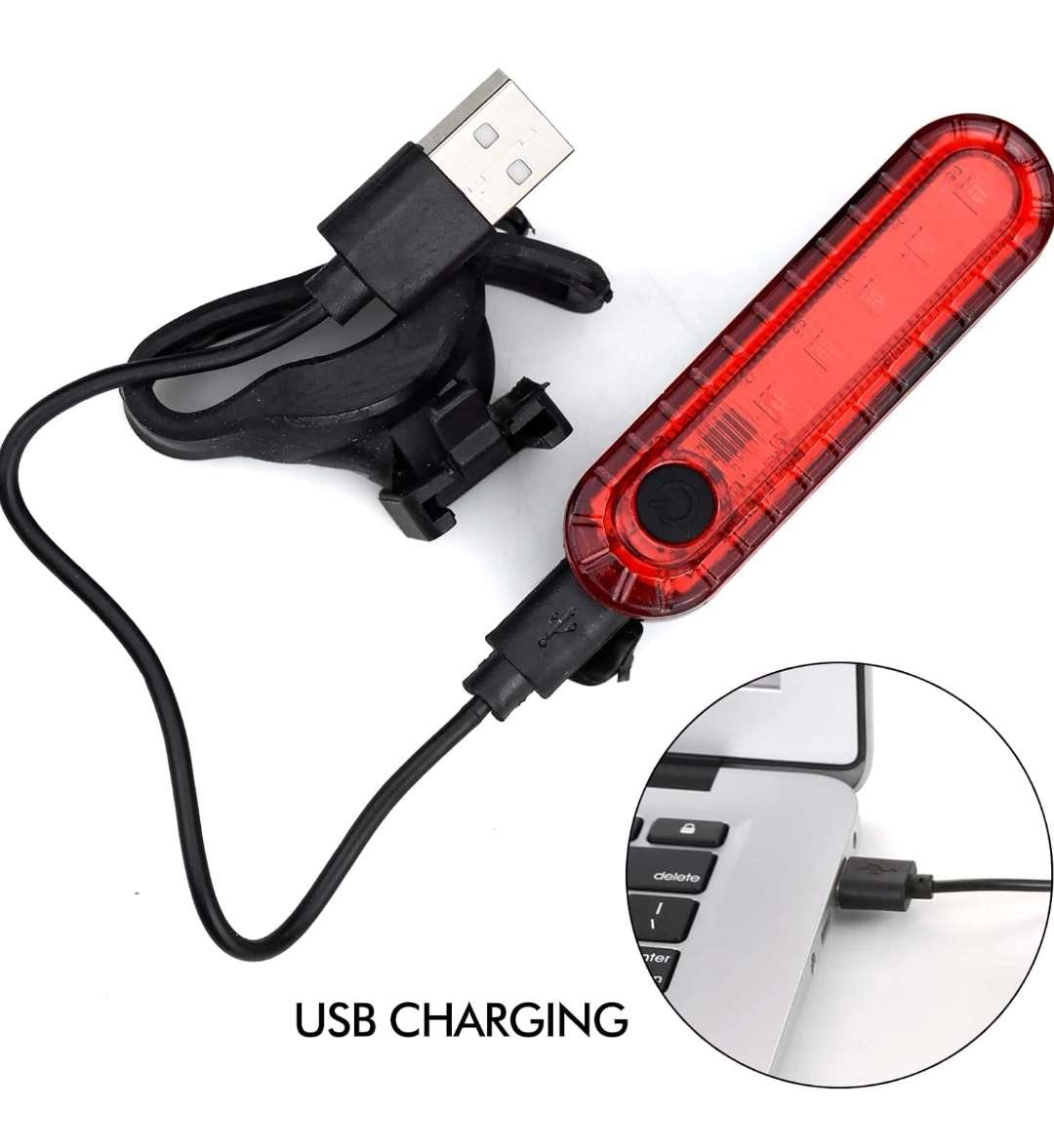 Rechargeable Bicycle Back Light Red