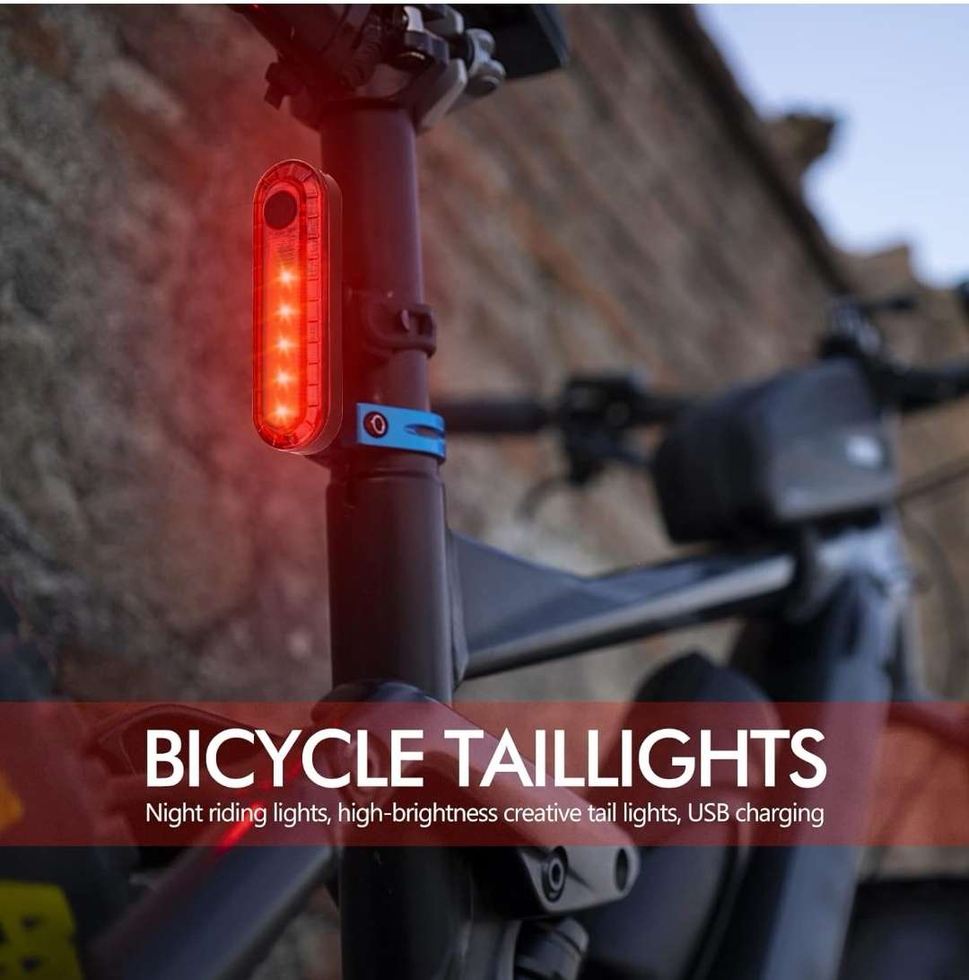 Rechargeable Bicycle Back Light Red