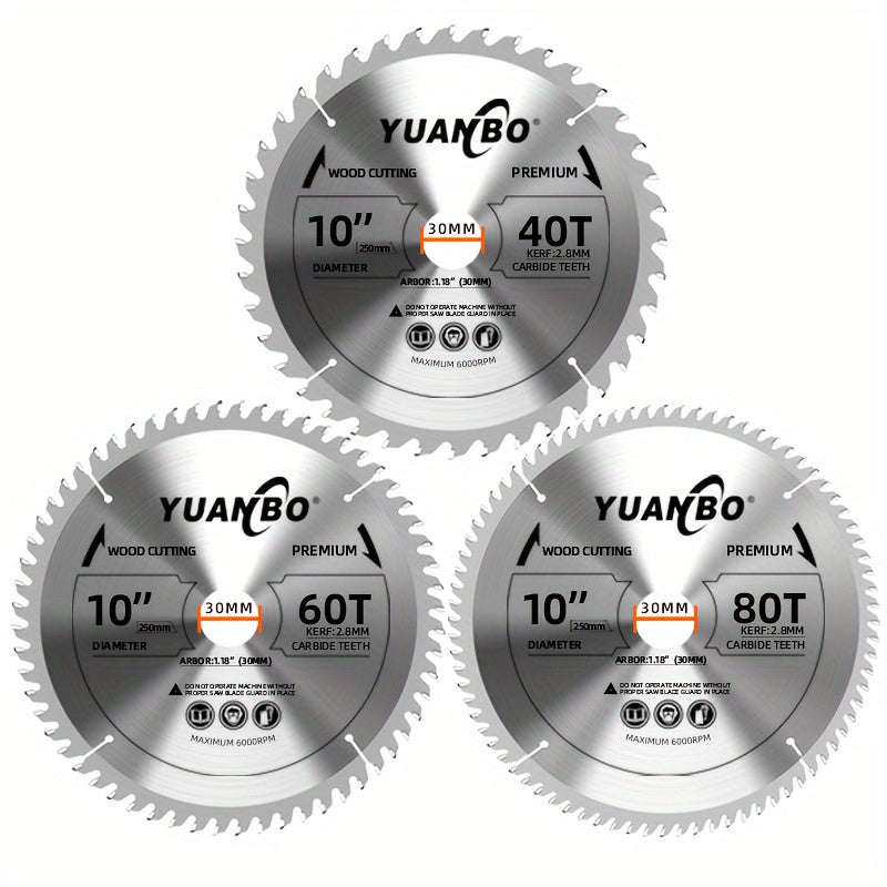 250mm*30mm (80T) Circular Saw Blade for Softwood and Hardwood, Blockboard and Particleboard