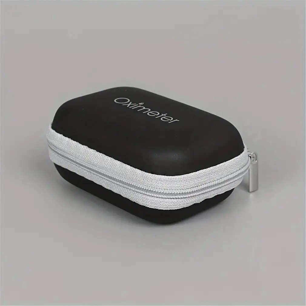 Durable Fingertip Pulse Oximeter Case With Secure Zipper - Portable Protective Blood Oxygen Saturati