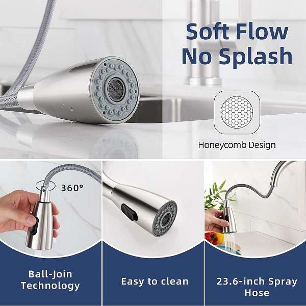 Kitchen Pull-out Retractable Rotating Faucet