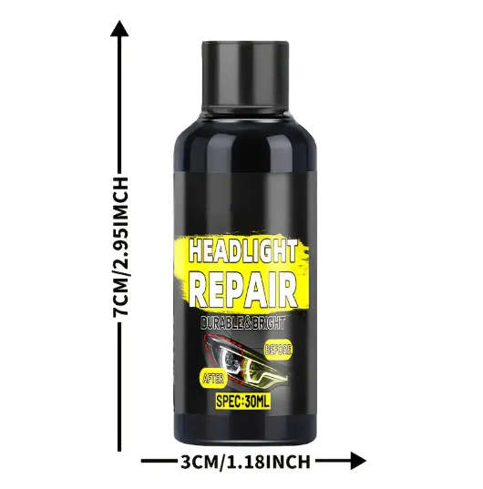 Headlight Restore and Protect Cream Removes Yellowing