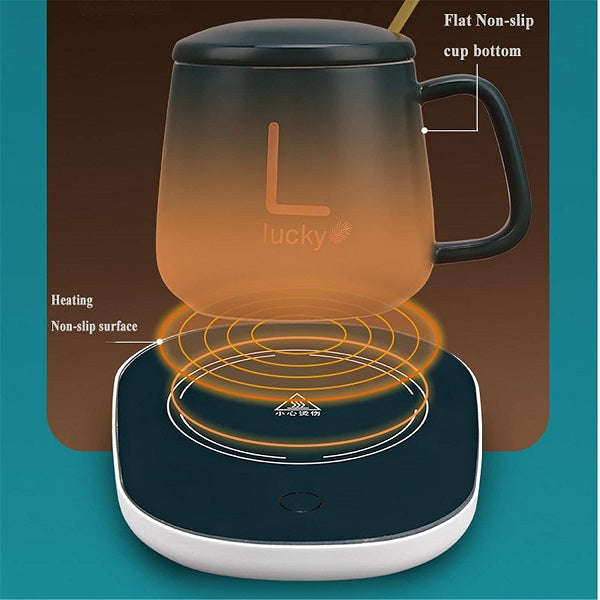 Temperature Control Mug With Smart Heating Coaster