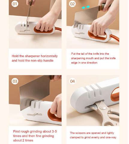 Kitchen Knife Sharpener For Sharpening Kitchen Knives and Scissors